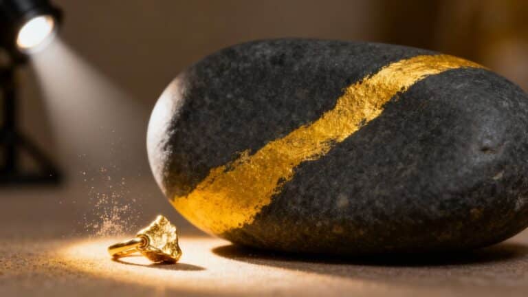 Utiliser une pierre de touche pour tester l'or