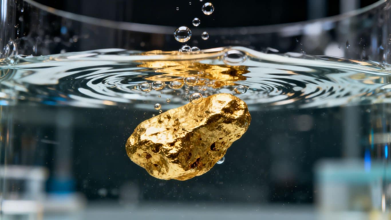 Tester la densité de l'or