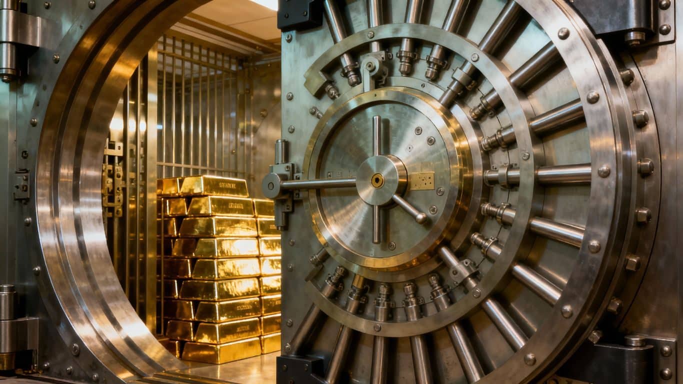 Sécurité coffre-fort bancaire