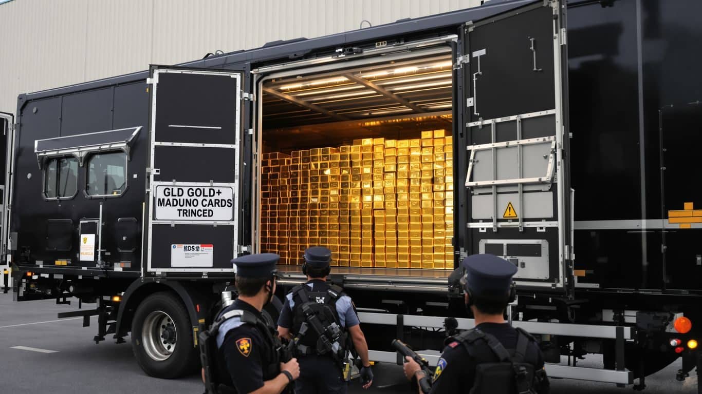 L'or est-il transporté et sécurisé