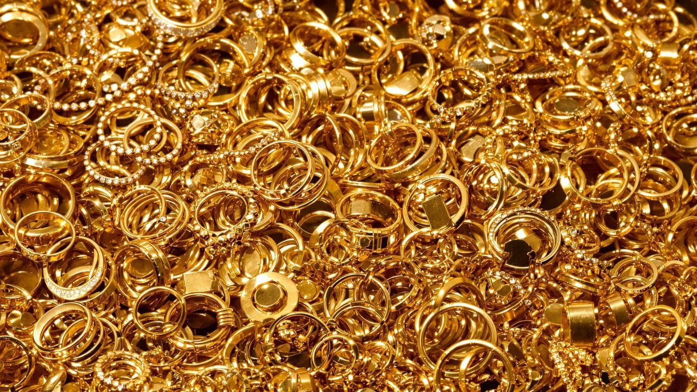 Recyclage de bijoux en or