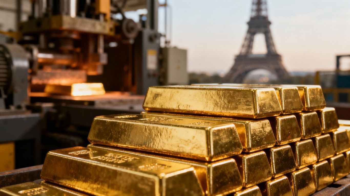 Coût de l'or pour les applications industrielles en France