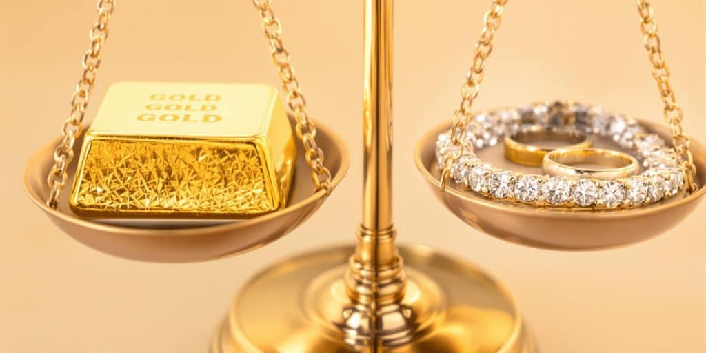 Or et divorce : partage équitable des biens précieux