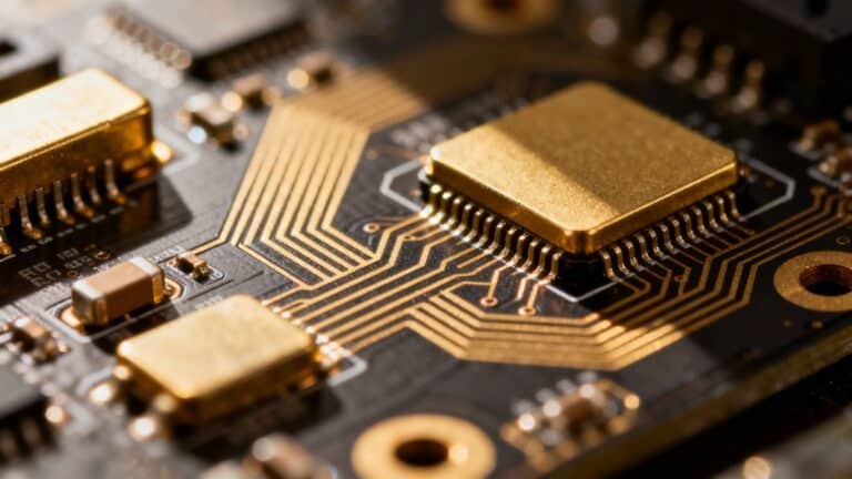 Tester l'or dans les composants électroniques