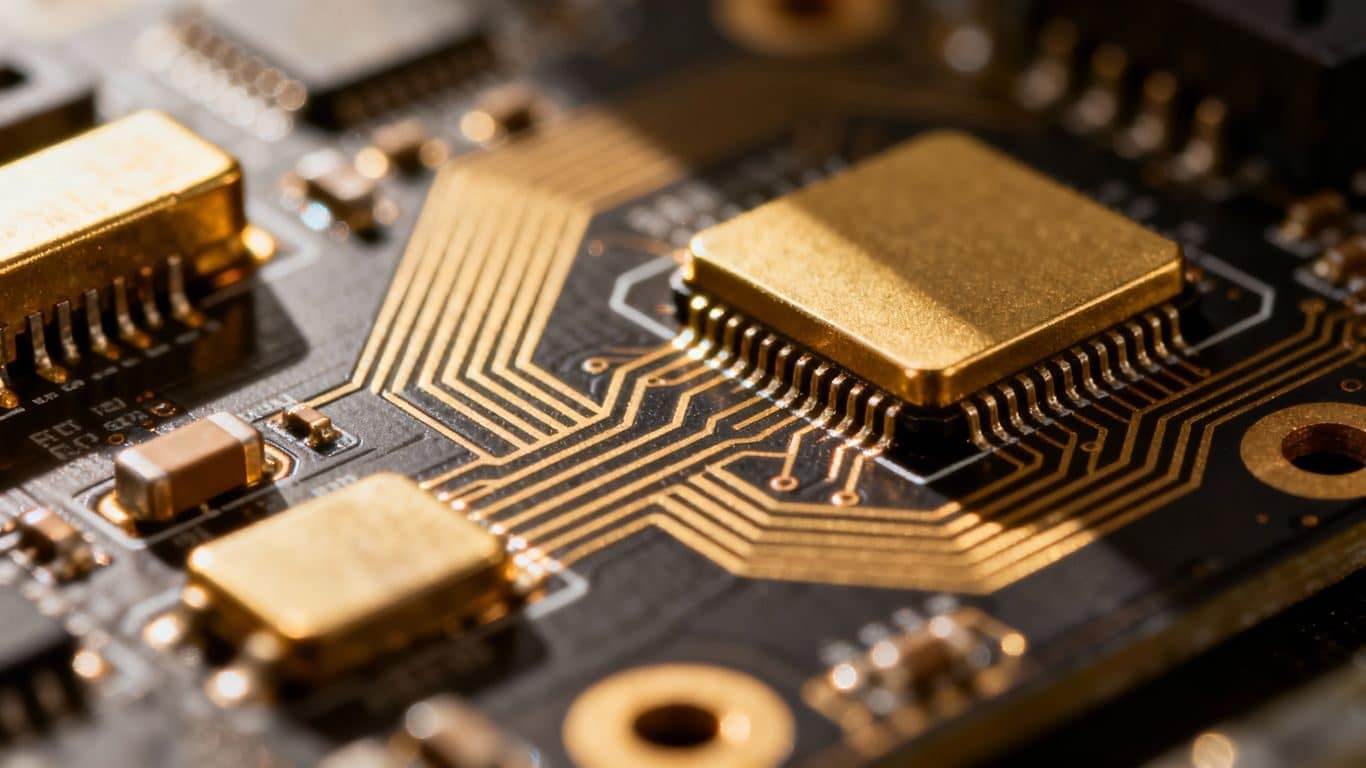 Tester l'or dans les composants électroniques