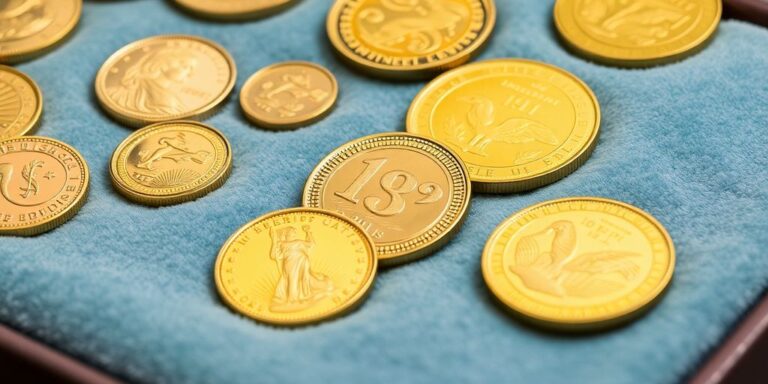 Déterminer la valeur des pièces d'or de collection