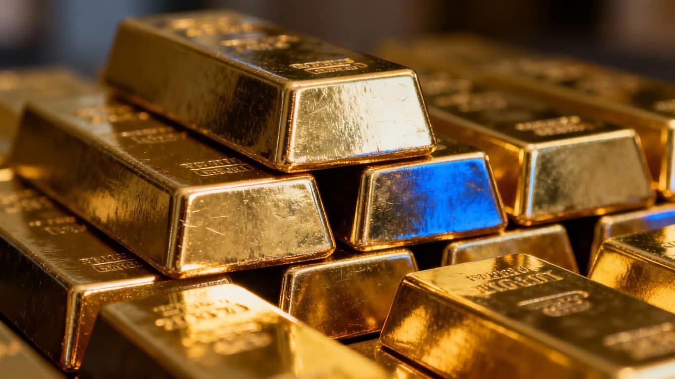 Comparaison des poids standards des lingots d'or