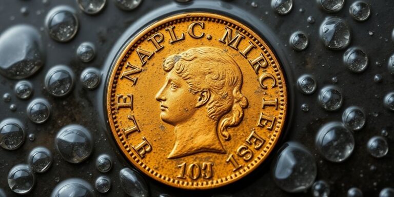 Napoléon en or abîmé