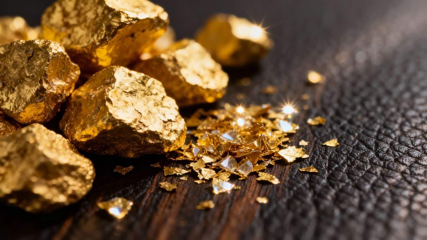 Vérifier l'or dans les pépites ou les paillettes