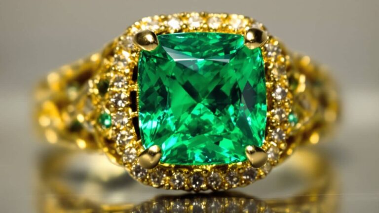 Les bijoux en or avec pierres précieuses