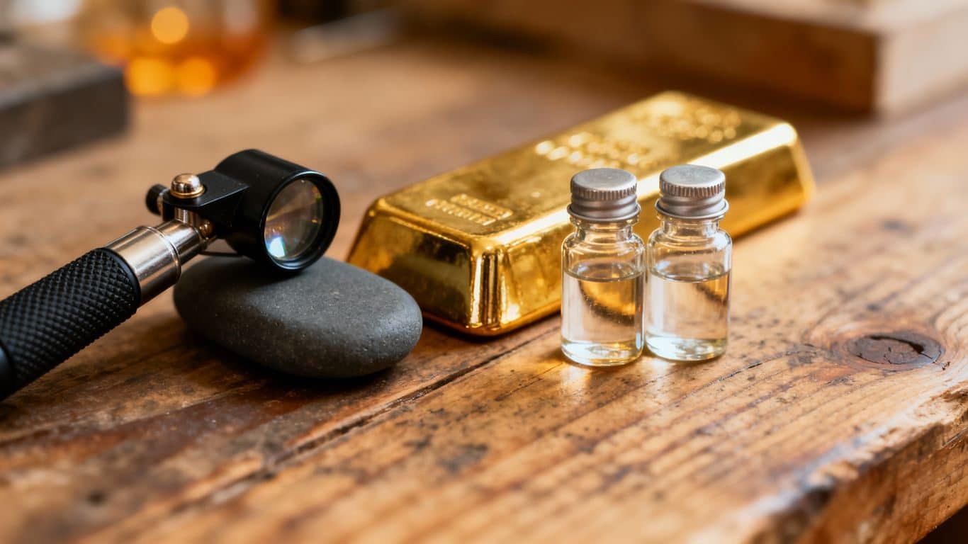 Outils nécessaires pour authentifier l'or
