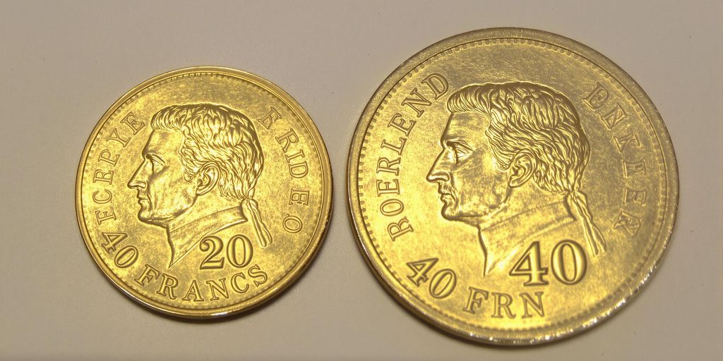 Différence entre un Napoléon 20 francs et un 40 francs