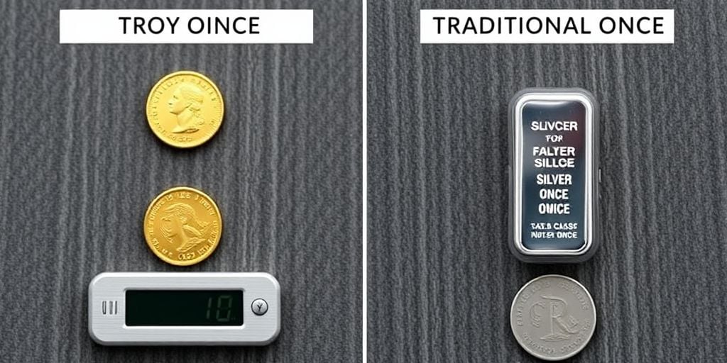 Différence entre l'once troy et l'once traditionnelle
