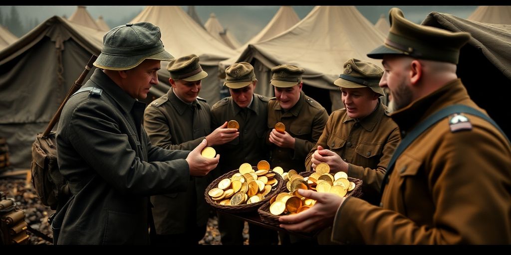 Les premiers versements d’Or pendant la guerre mondiale