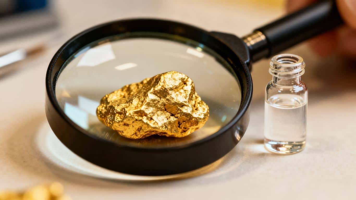 Vérifier la pureté de l'or chez soi