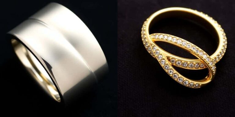 Prix de l'or blanc vs. or jaune