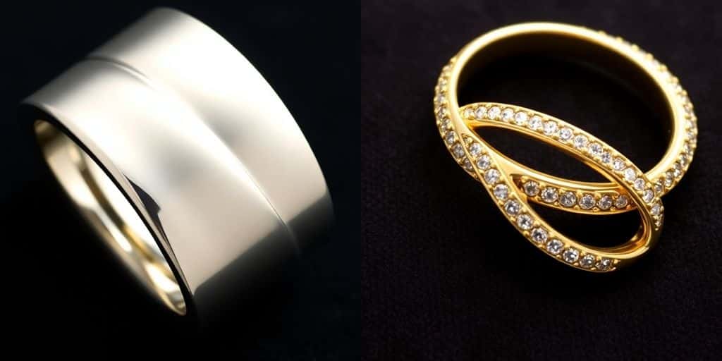 Prix de l'or blanc vs. or jaune