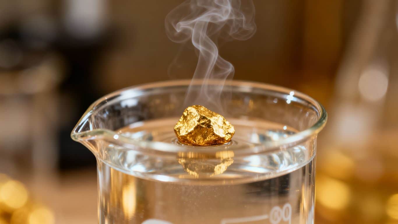Test à l'acide nitrique pour l'or