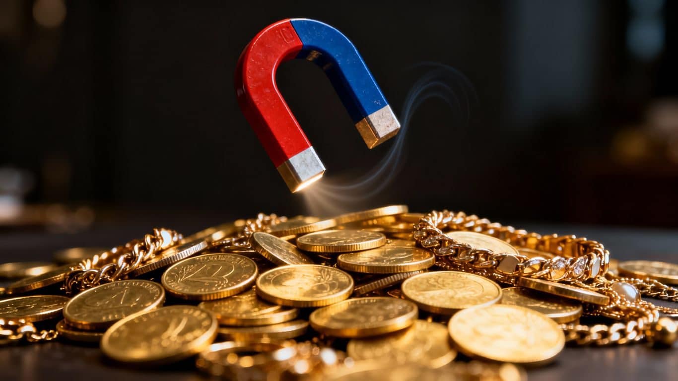 Le test de l'aimant est-il fiable pour l'or