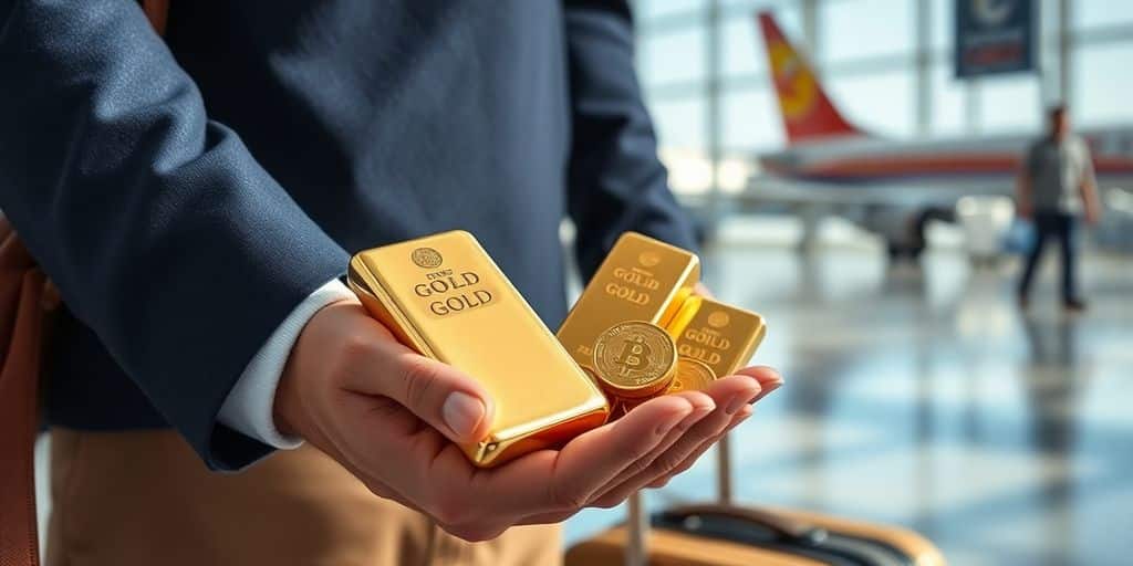 Est-ce que je peux voyager avec de l'or