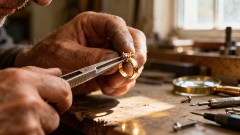 Coût moyen d’une réparation de griffe sur bague en or