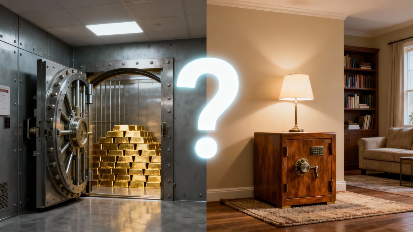 Assurance or à domicile vs coffre bancaire quelle protection