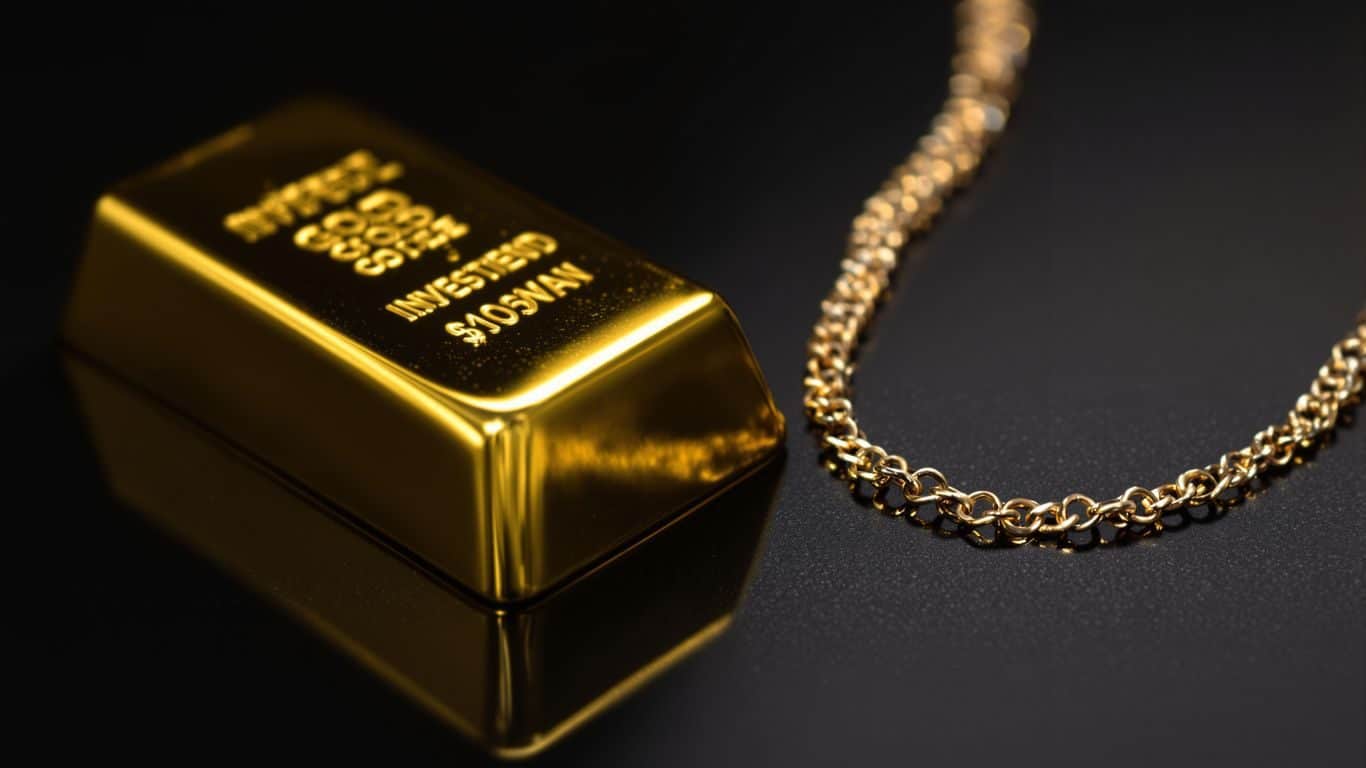 Or d'investissement vs bijoux en or