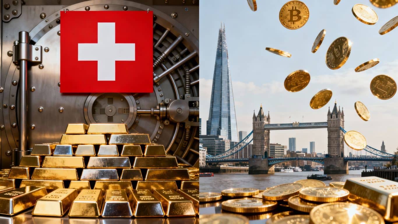 Or en Suisse vs Londres