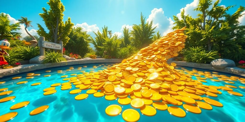 Piscine de pièces d’or