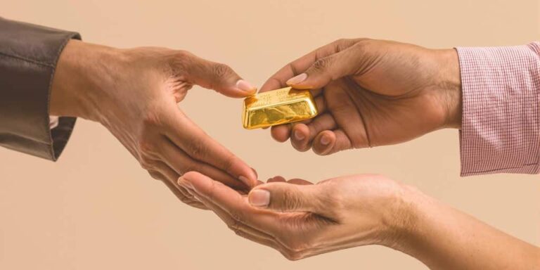 Donation d'or à une association
