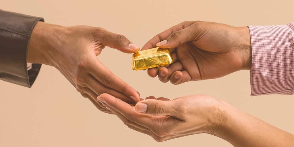 Donation d'or à une association