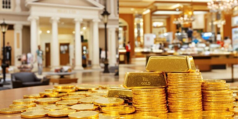 Comptoirs d'achat d'or ou banques