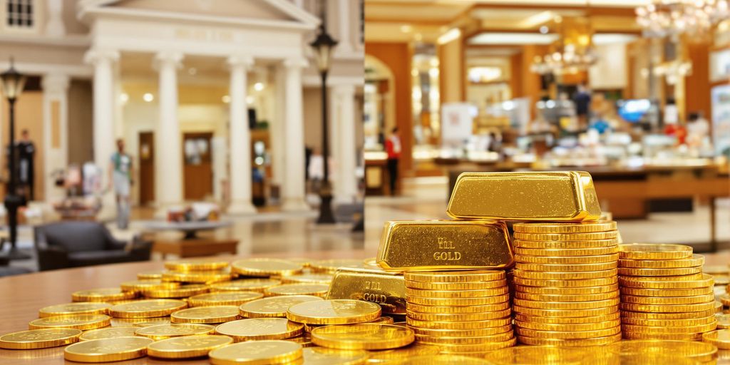 Comptoirs d'achat d'or ou banques