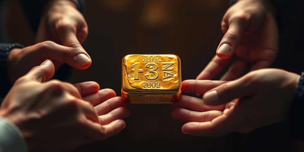 Partager un lingot d'or