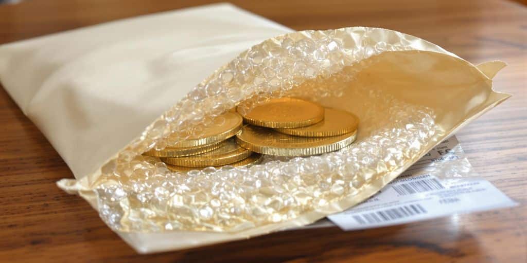 Meilleur emballage pour envoyer pièces en or par la poste