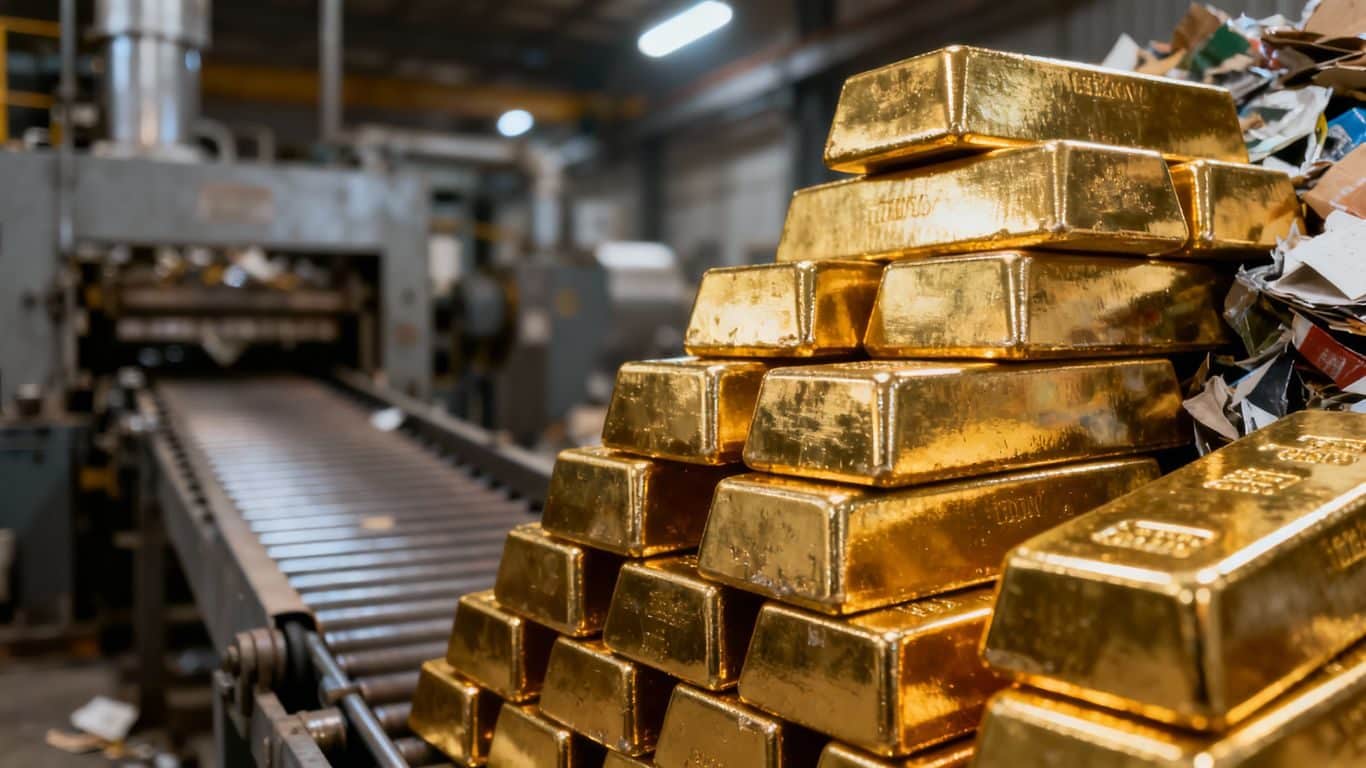 Recyclage or : Impact sur la demande d'or neuf