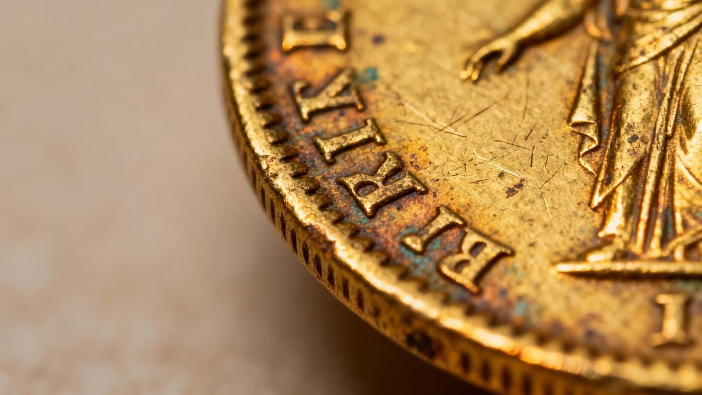 Vérifier la pureté d'une pièce d'or ancienne