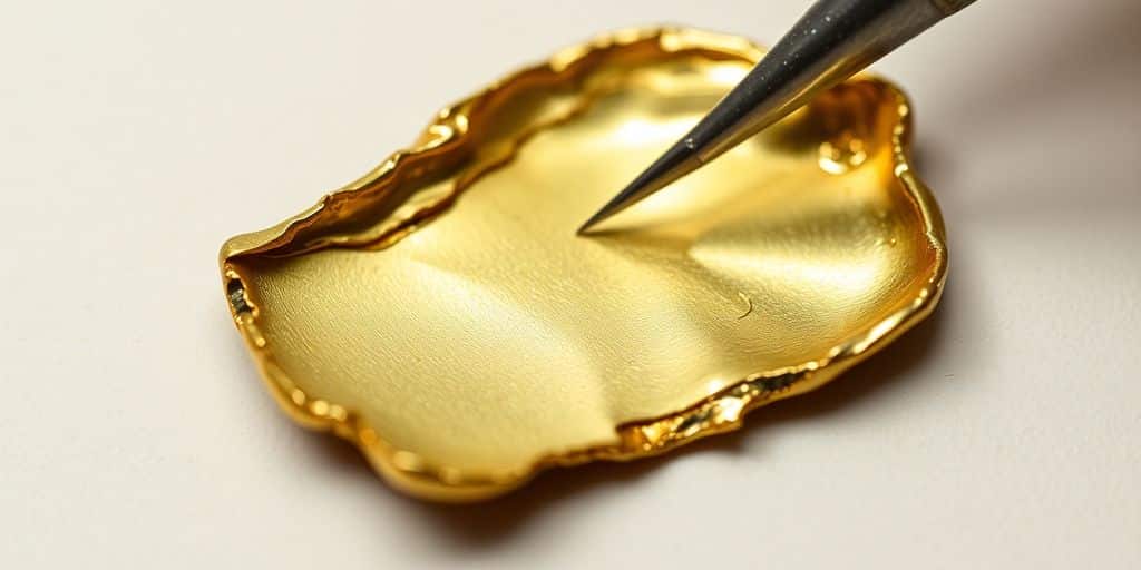 Techniques pour restaurer une pièce d'or endommagée