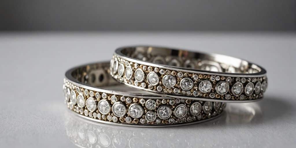 Distinguer des bijoux en argent et en or blanc