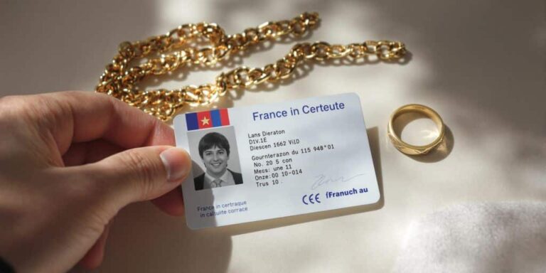 Quelle pièce d’identité faut-il pour vendre un bijou en or