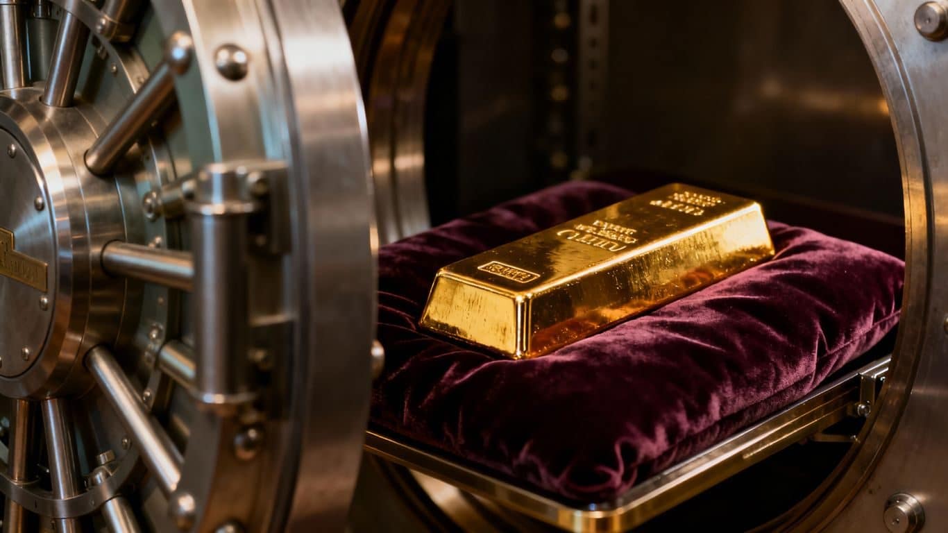 Déclarer l'or détenu dans un coffre-fort bancaire