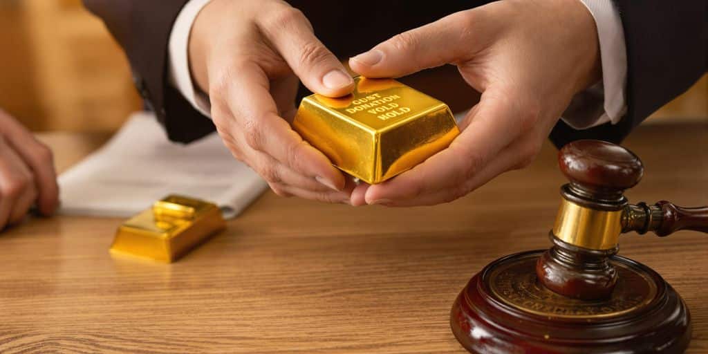 Les étapes pour réaliser une donation d'or en toute sécurité juridique