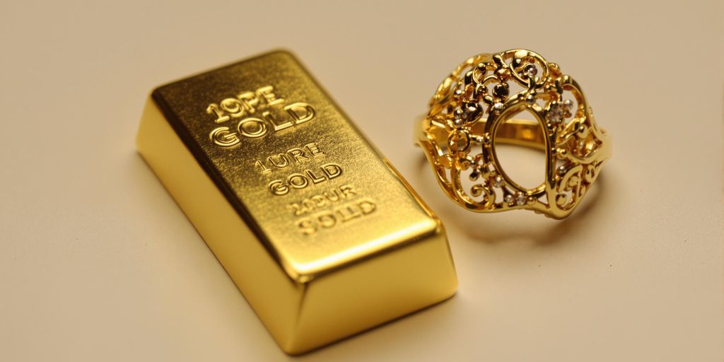 Différence entre l’or d’investissement et l’or de joaillerie