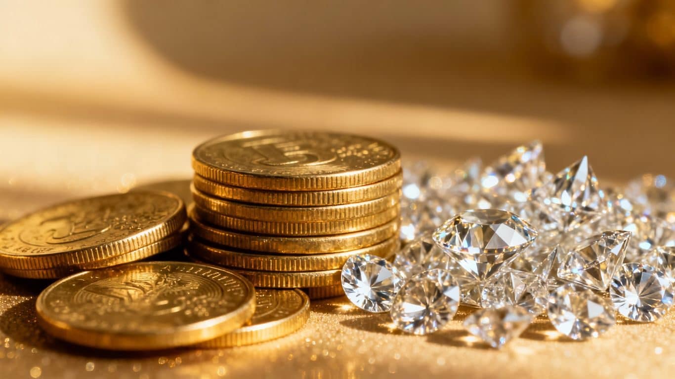 Or et diamants : comparaison des marchés et de la liquidité