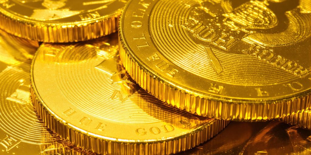 Les différentes pièces d'or