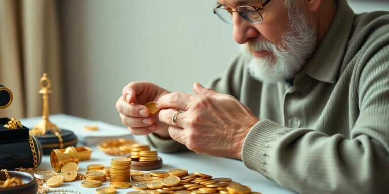 L'or et le seuil de revente pour les retraités en France