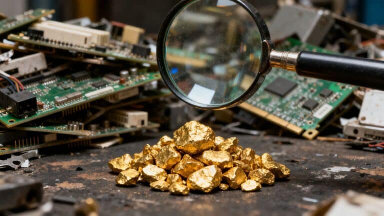 Le recyclage de l'or des déchets électroniques
