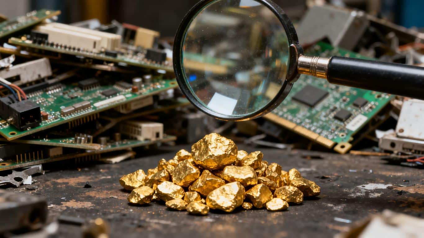 Le recyclage de l'or des déchets électroniques