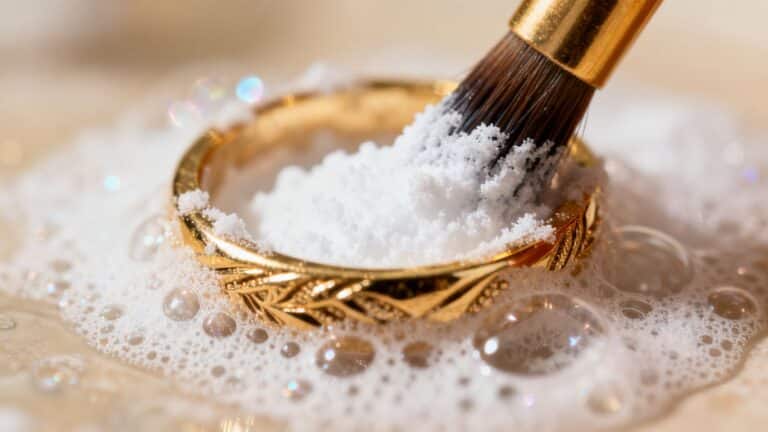 Nettoyer ses bijoux en or avec du bicarbonate