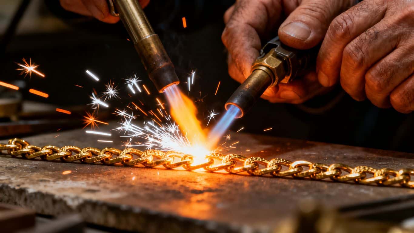 Prix pour ressouder une chaîne en or
